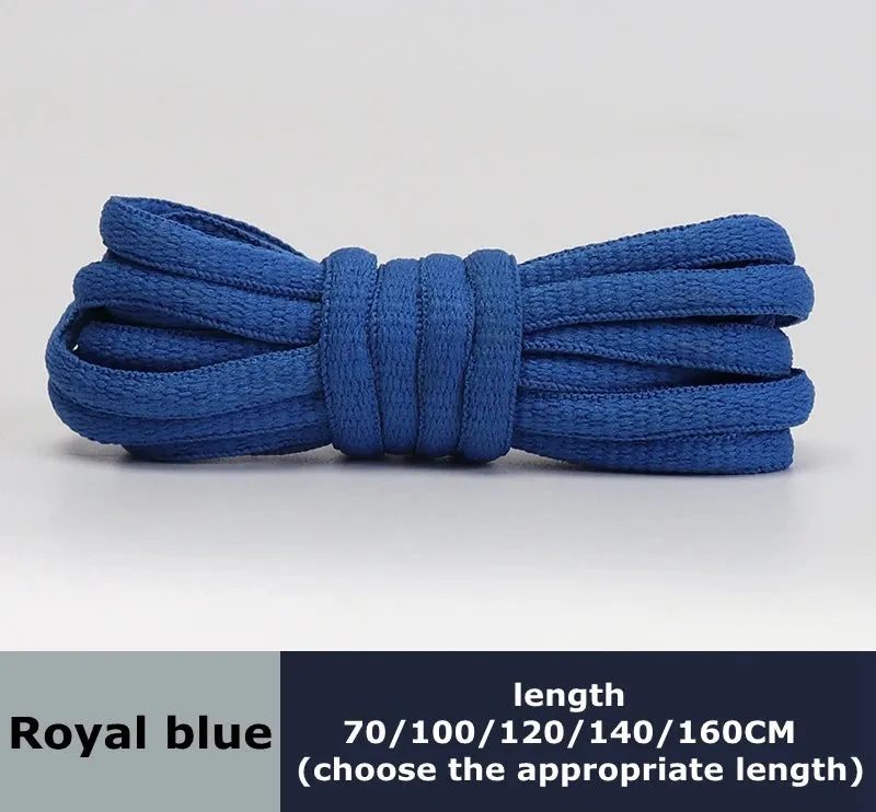 Flat Semicircular Sports Shoelaces for Men and Women - Round Laces in 23 Colors, Suitable for All Shoes