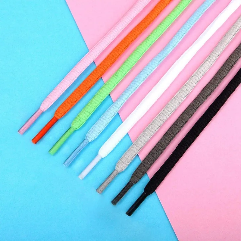 Flat Semicircular Sports Shoelaces for Men and Women - Round Laces in 23 Colors, Suitable for All Shoes