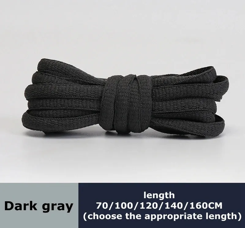 Flat Semicircular Sports Shoelaces for Men and Women - Round Laces in 23 Colors, Suitable for All Shoes