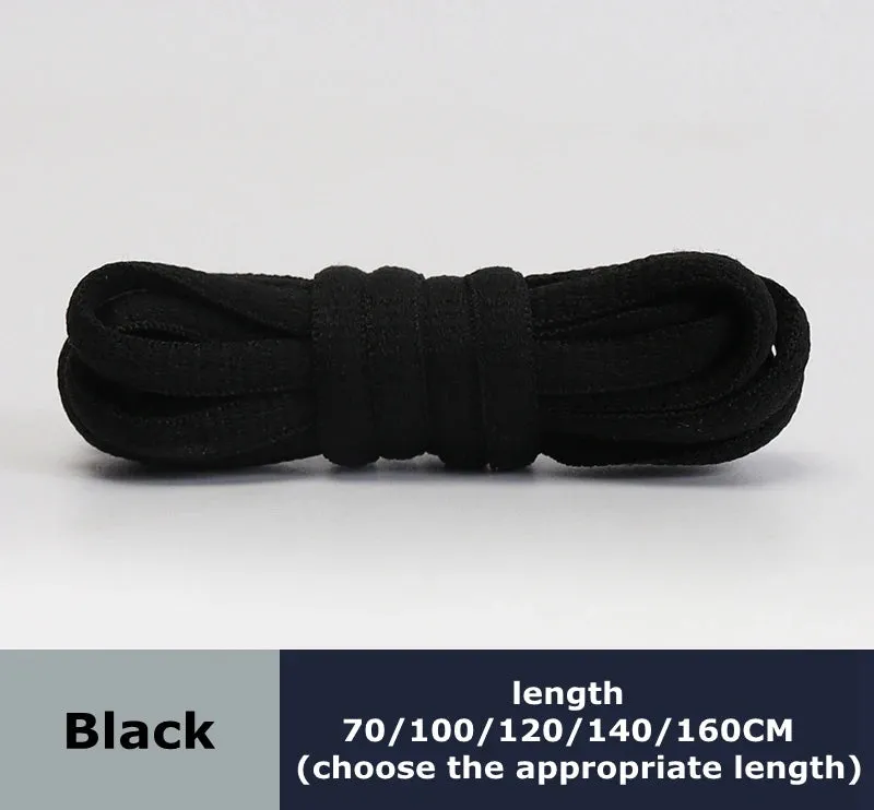 Flat Semicircular Sports Shoelaces for Men and Women - Round Laces in 23 Colors, Suitable for All Shoes