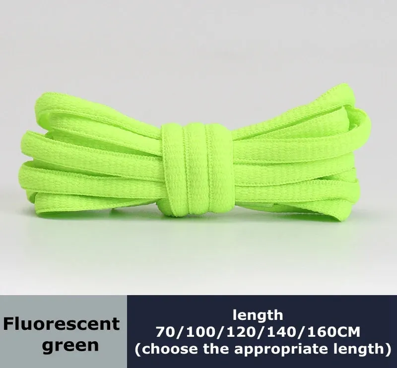 Flat Semicircular Sports Shoelaces for Men and Women - Round Laces in 23 Colors, Suitable for All Shoes