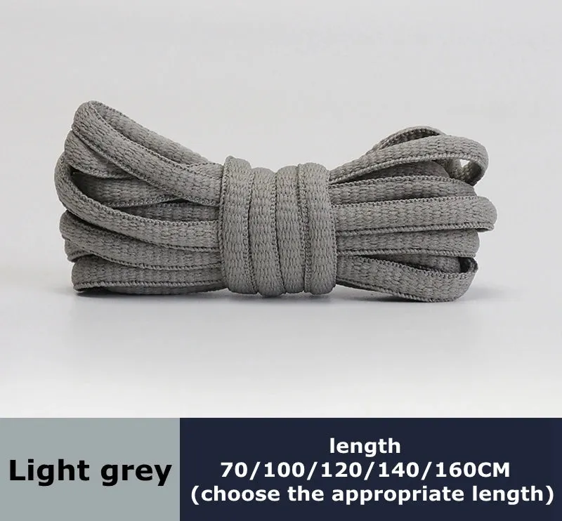 Flat Semicircular Sports Shoelaces for Men and Women - Round Laces in 23 Colors, Suitable for All Shoes