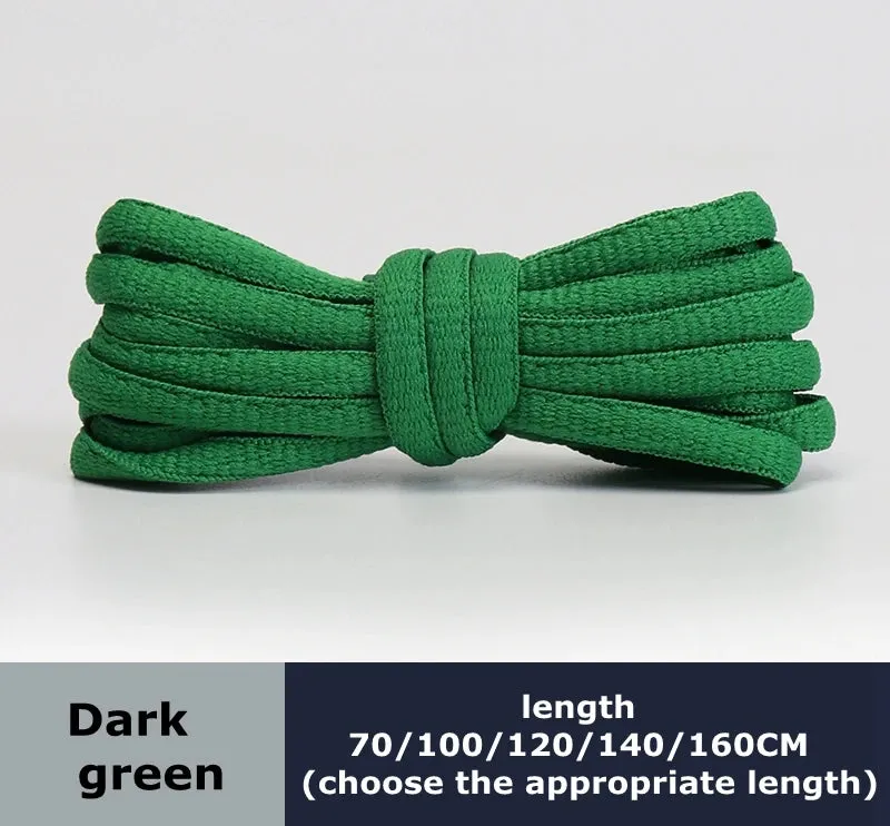 Flat Semicircular Sports Shoelaces for Men and Women - Round Laces in 23 Colors, Suitable for All Shoes