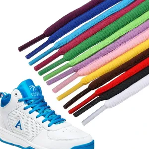 Flat Semicircular Sports Shoelaces for Men and Women - Round Laces in 23 Colors, Suitable for All Shoes