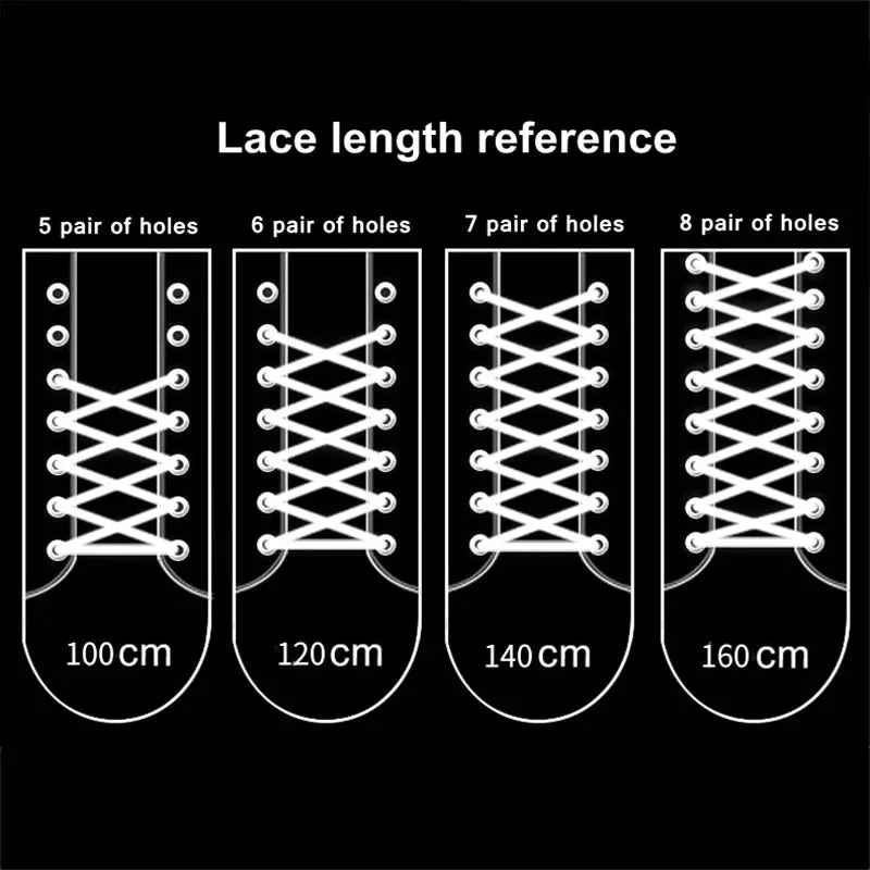 Flat Semicircular Sports Shoelaces for Men and Women - Round Laces in 23 Colors, Suitable for All Shoes