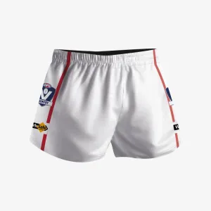 Footy Shorts - White/Red/White