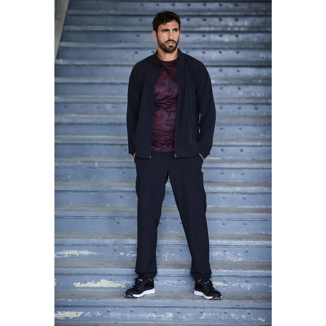 FTK 500 Fitness Cardio Training Tracksuit - Black