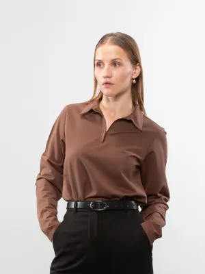 Full-sleeve performance polo