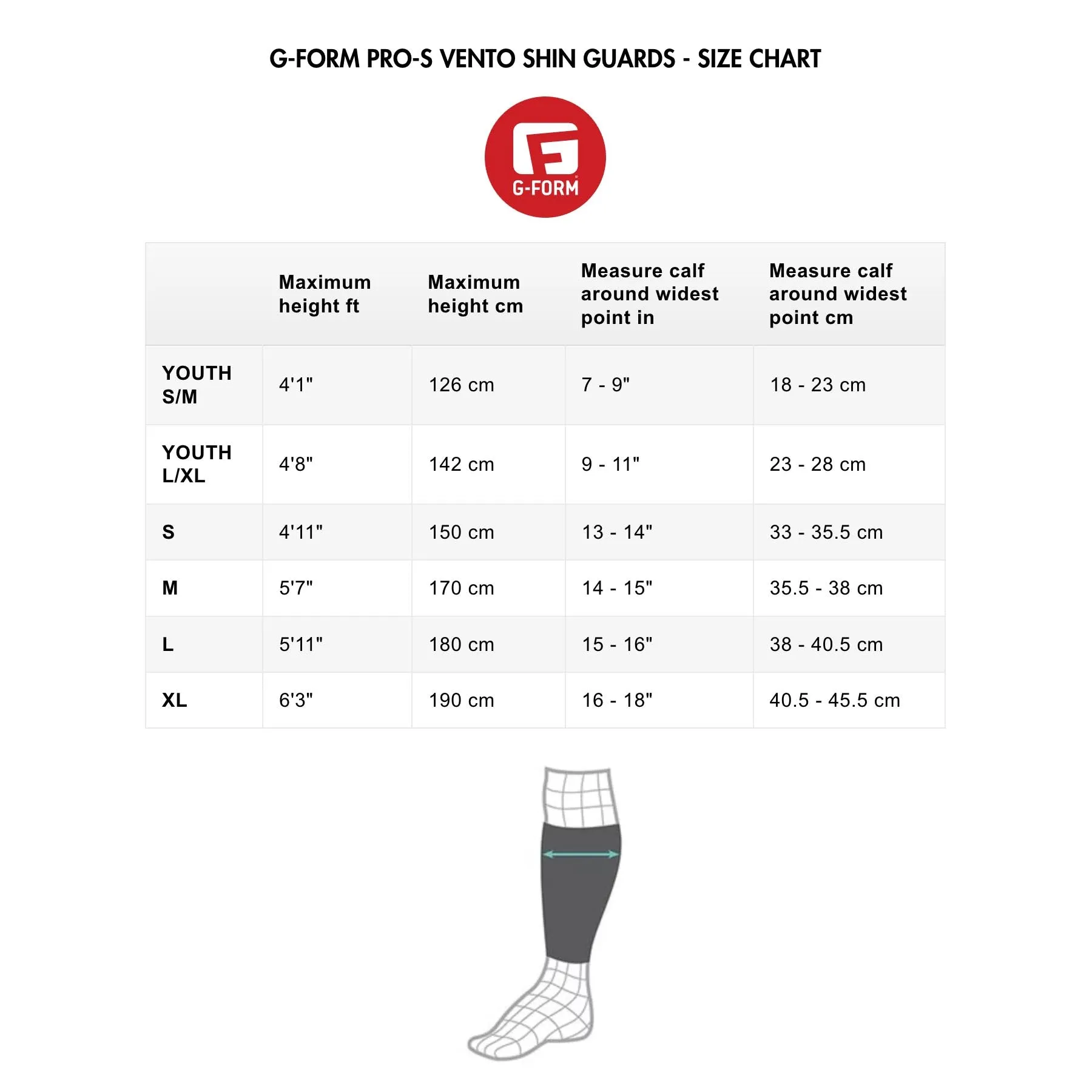 G-Form Youth Pro-S Vento Shin Guards - Black
