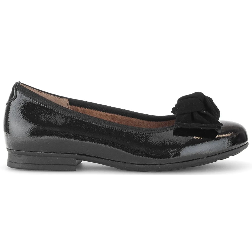 Gabor Picnic Black Patent Shoes