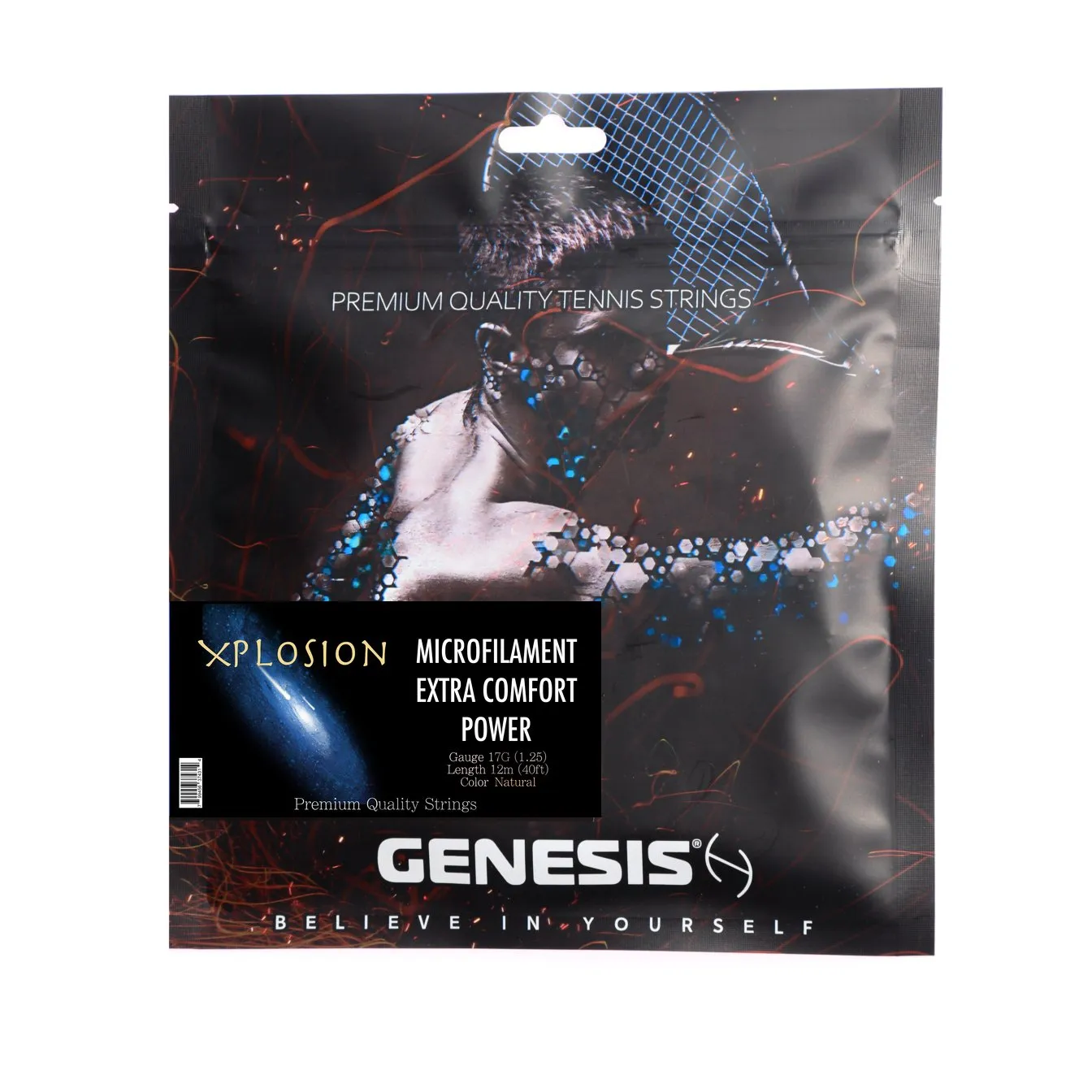 Genesis Xplosion 17 1.25mm Tennis String Pack (Natural)