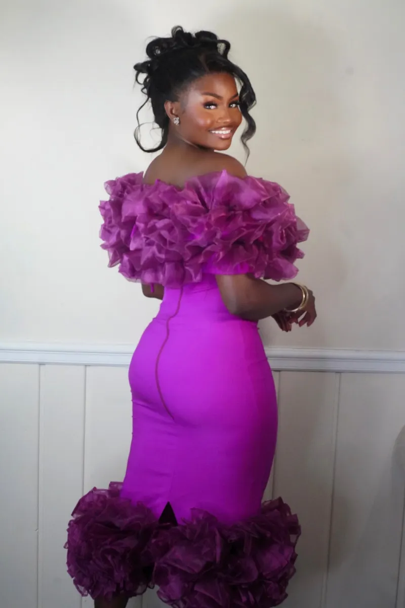 Geneva Came To Slay Dress - Fushia