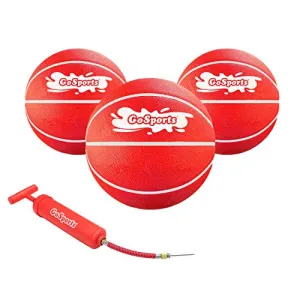 GoSports Swimming Pool Basketballs 3 Pack | Great for Floating Water Basketball Hoops