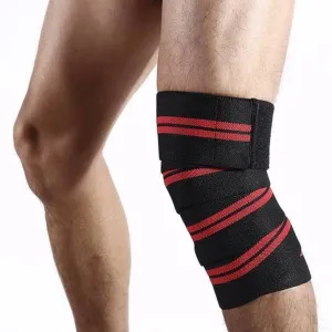 GYM ELASTIC KNEE WRAPS WEIGHT SQUAT POWER LIFTING