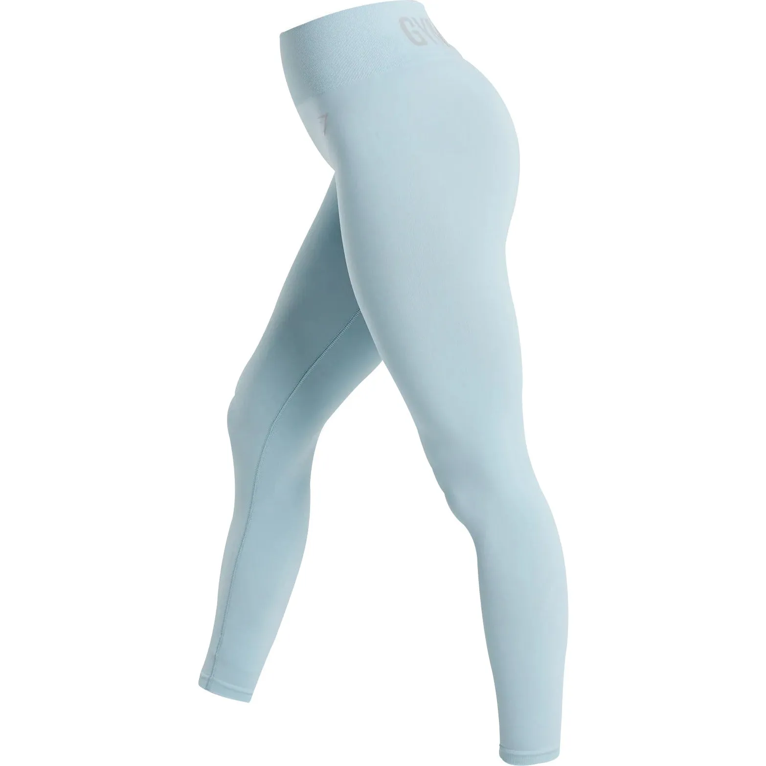 Gymshark Mid Rise Womens Long Training Tights - Blue