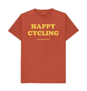 Happy Cycling T-shirt Unisex 2