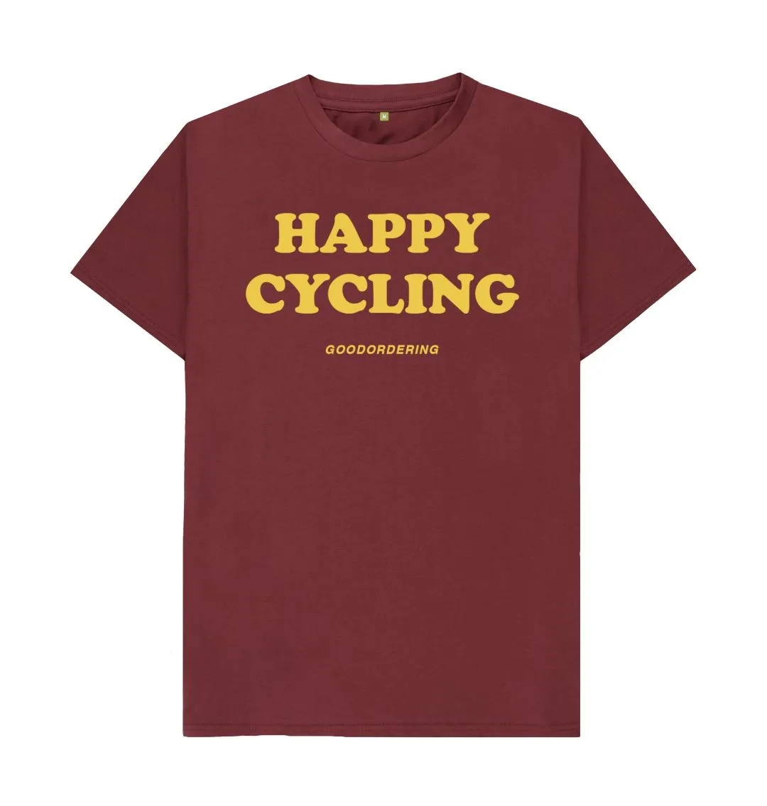 Happy Cycling T-shirt Unisex 2