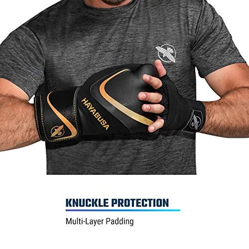Hayabusa H5 Boxing Gloves for Men and Women - Black/Gold, 12 oz