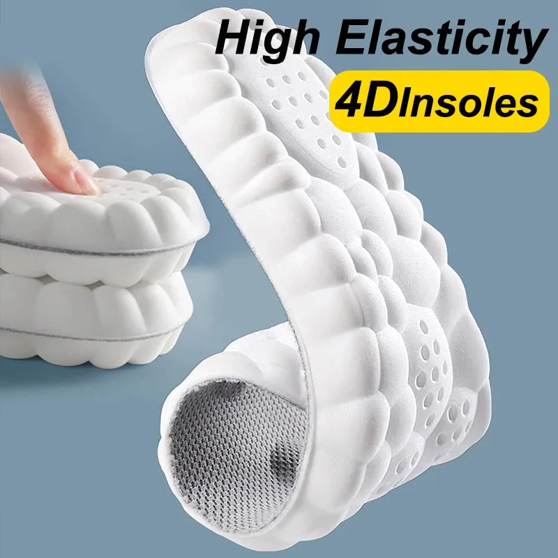 High Elasticity Latex Sport Insoles - Arch Support Orthotic Pads for Breathable Shock Absorption