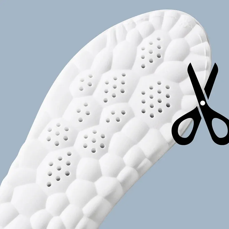 High Elasticity Latex Sport Insoles - Arch Support Orthotic Pads for Breathable Shock Absorption