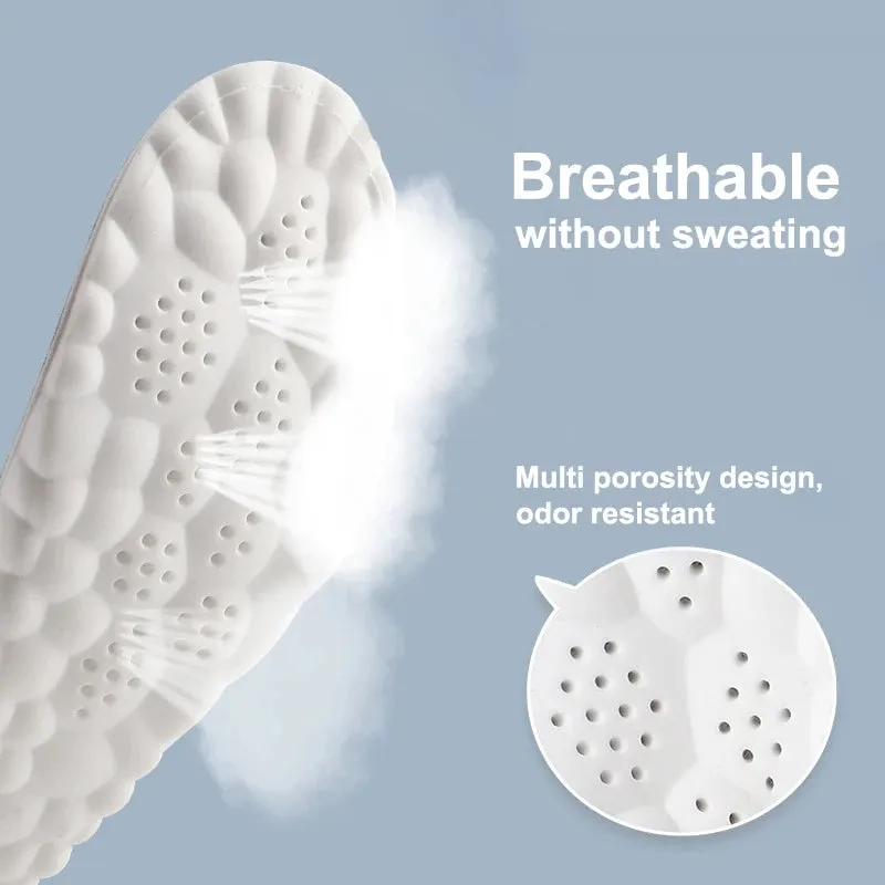 High Elasticity Latex Sport Insoles - Arch Support Orthotic Pads for Breathable Shock Absorption