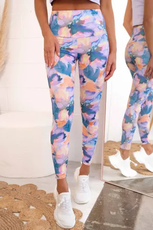 High Rise Legging - Flora Aura