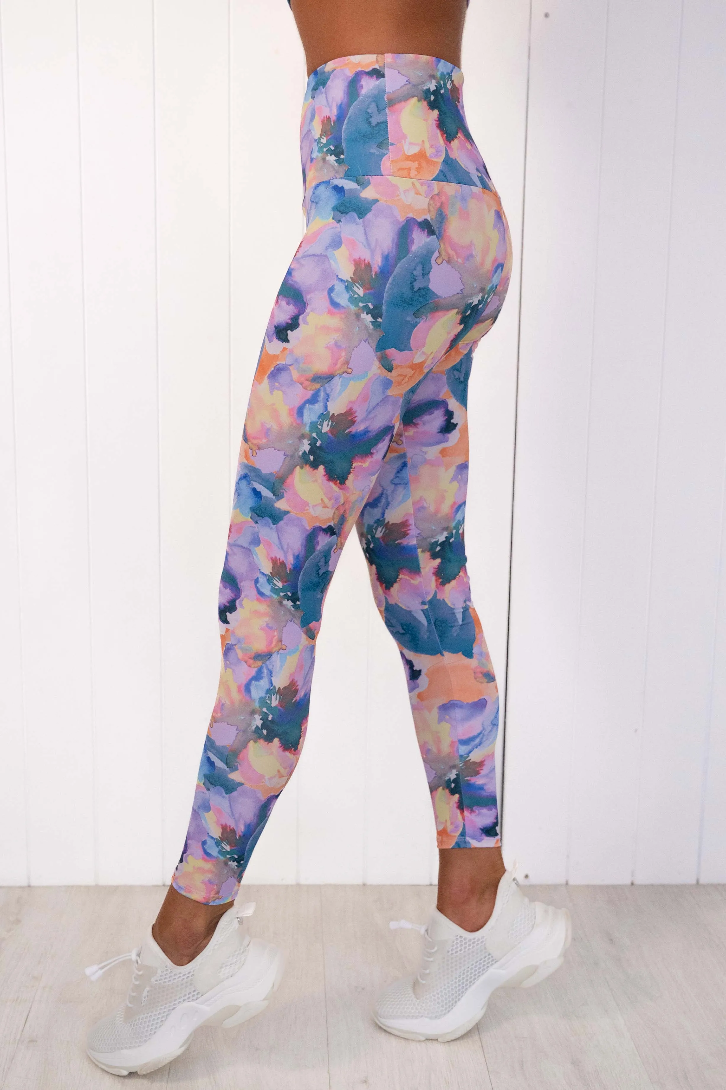 High Rise Legging - Flora Aura