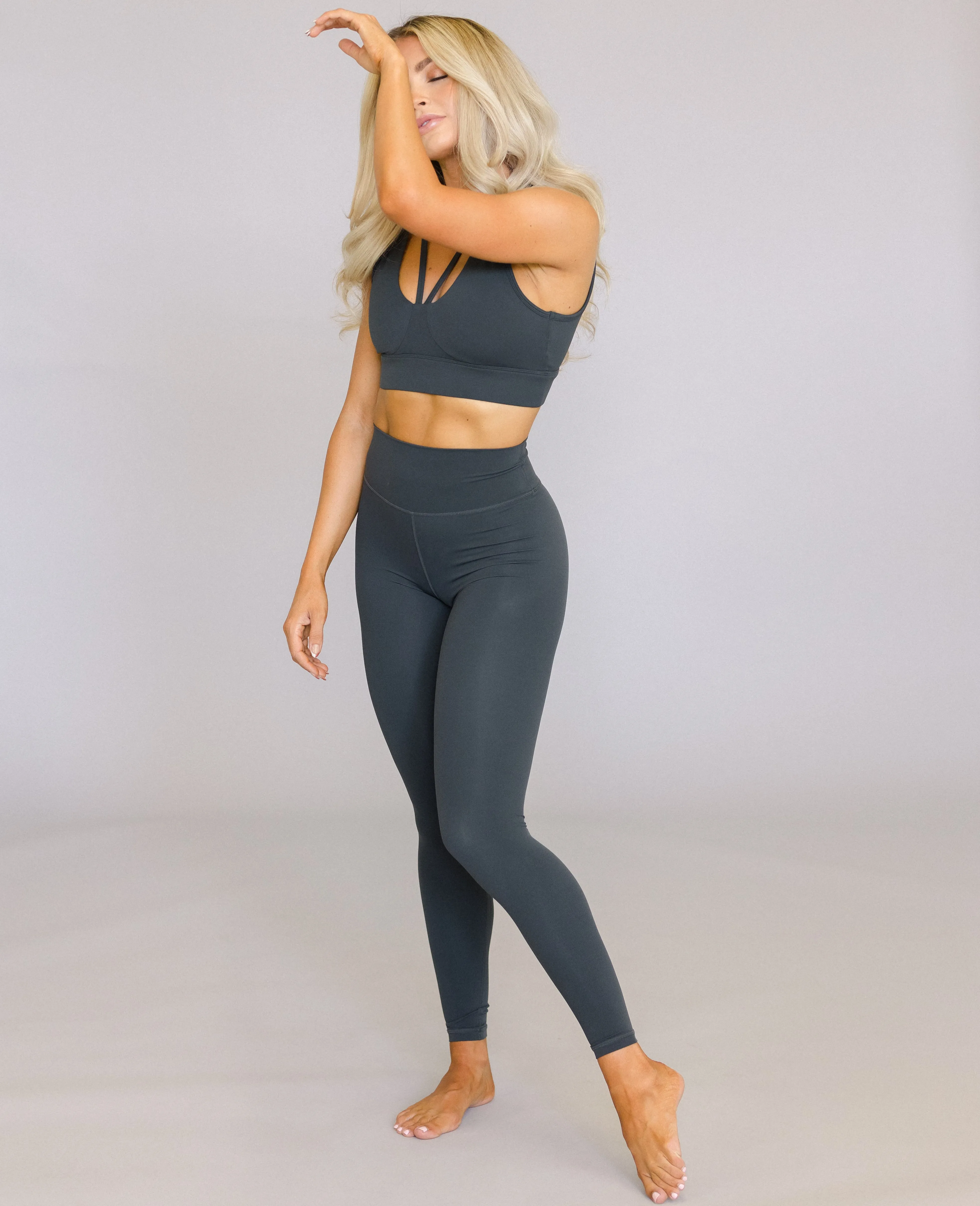 High Rise Sculpt Legging - Slate