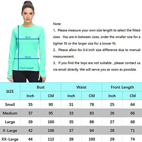 HISKYWIN Womens Thumb Hole,Raglan Sleeve,Long Sleeve Tee Crew Neck Fleece T-Shirt HF28-Dark Blue-L