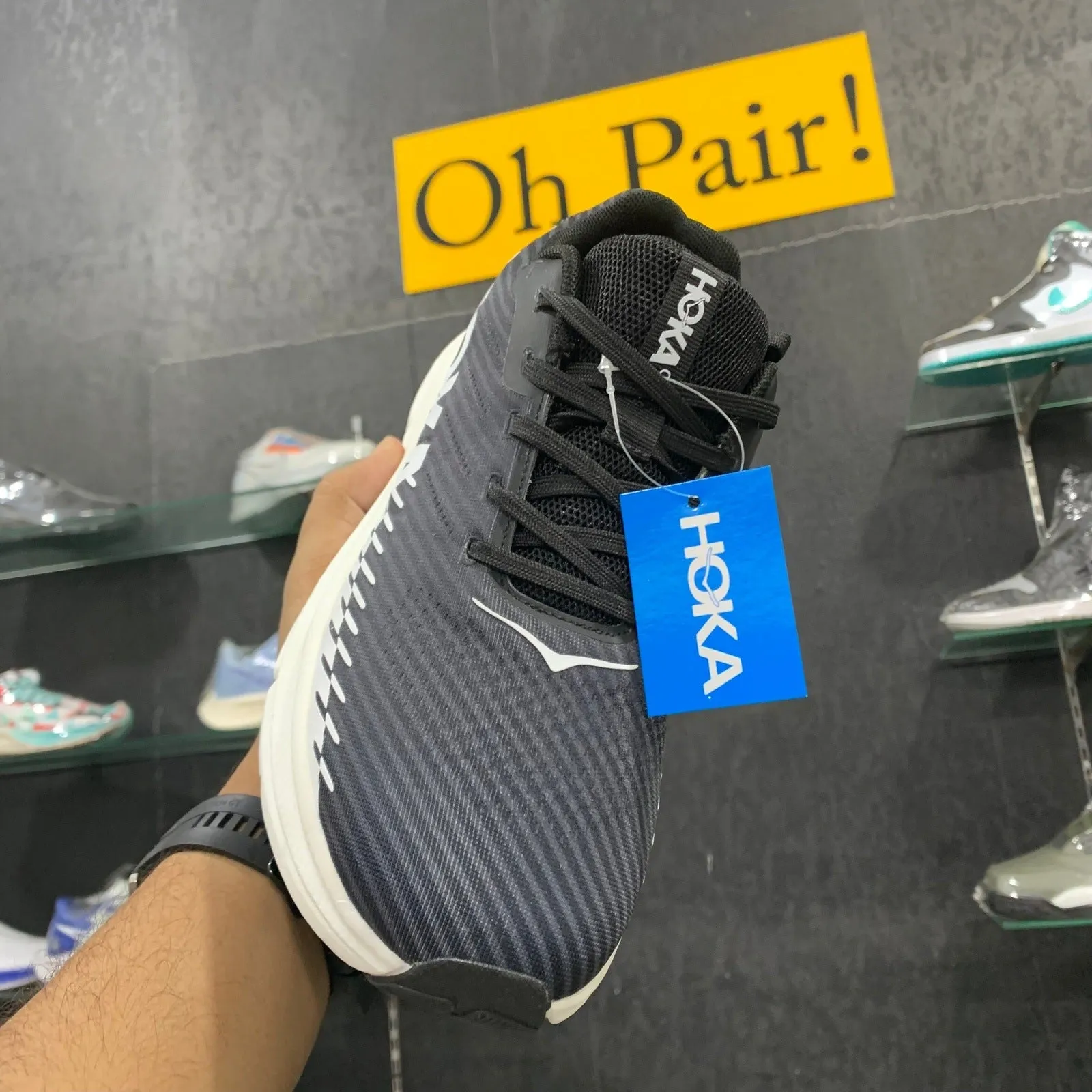 Hoka Rincon One One 2 Black White