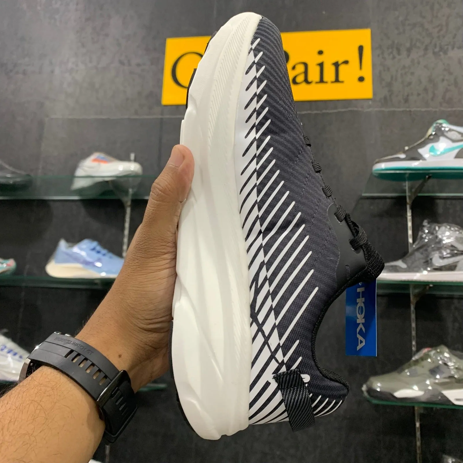 Hoka Rincon One One 2 Black White