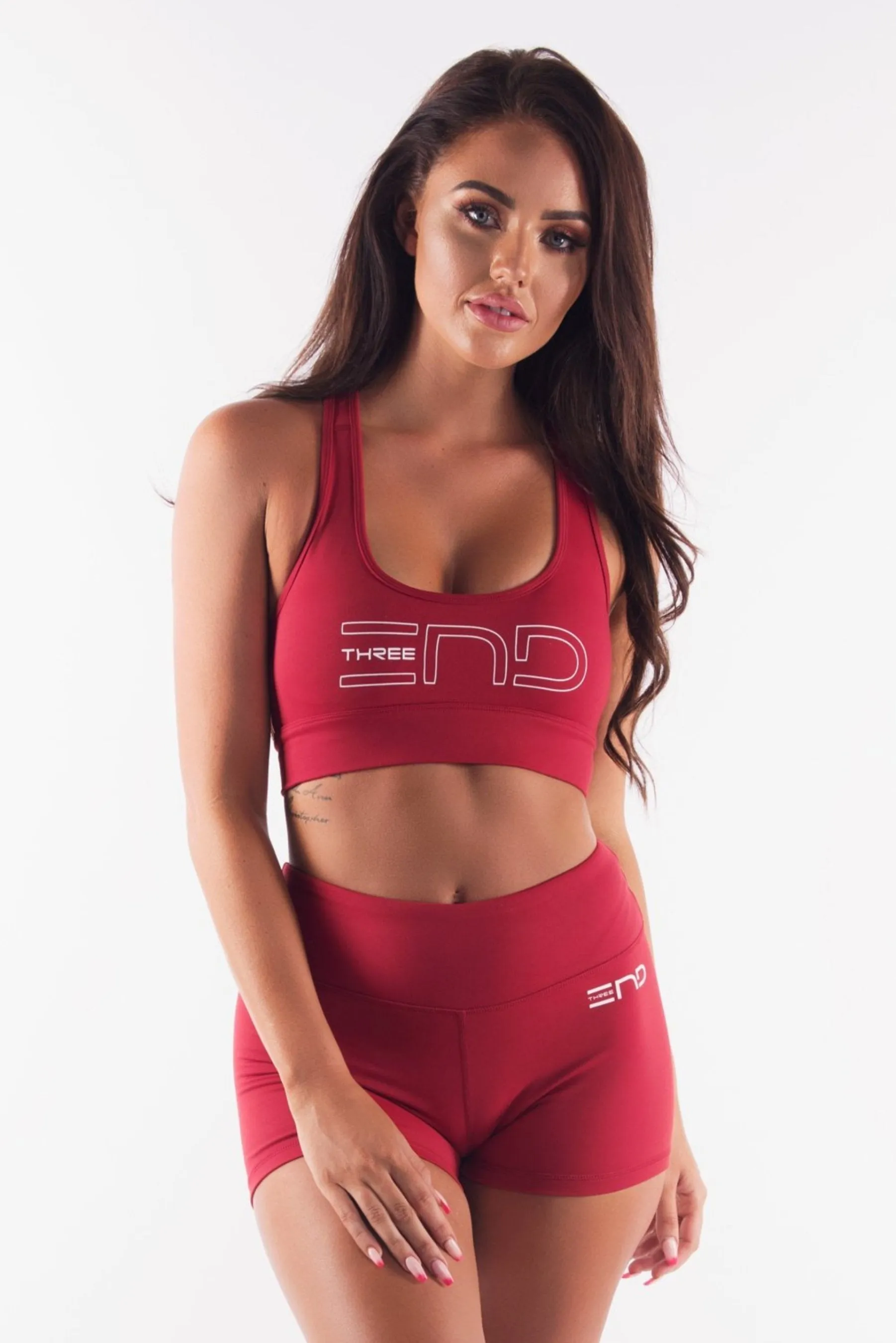 HYPED SPORTS BRA - DEEP RED