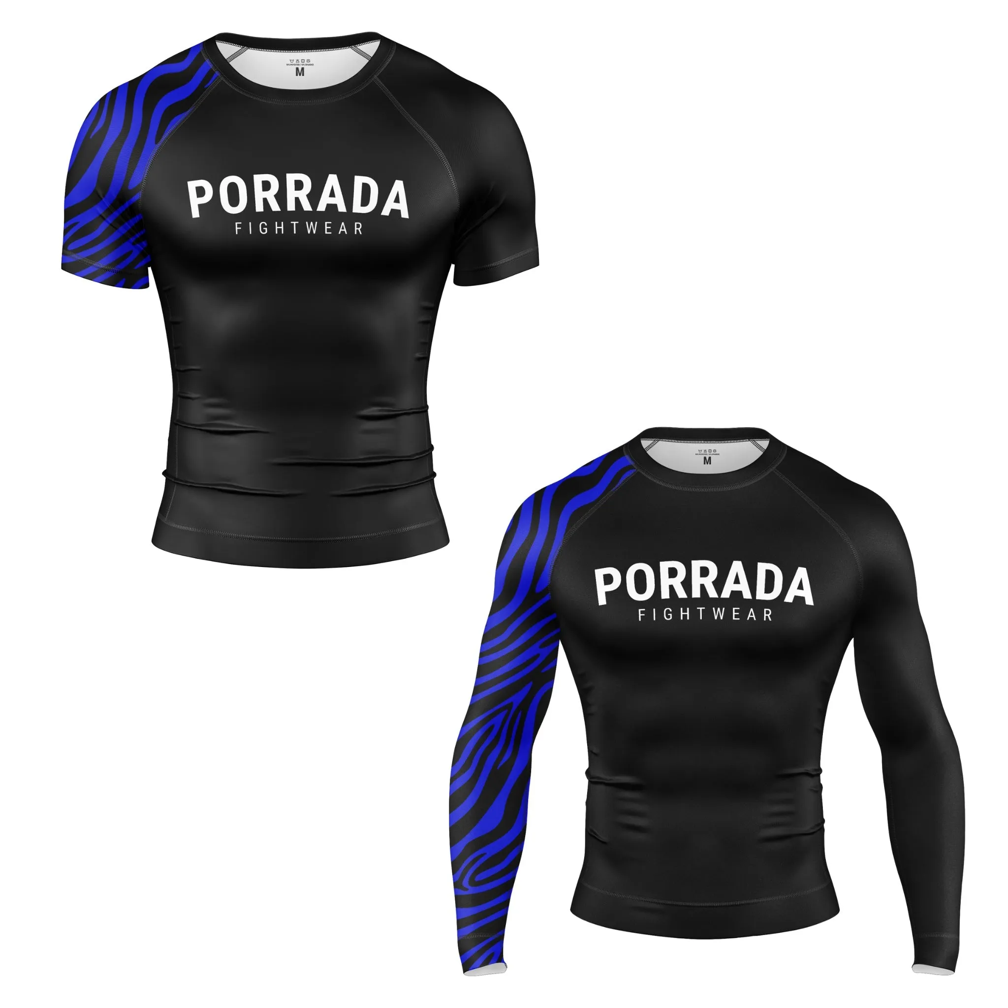 IBJJF BLUE RANKED RASH GUARD