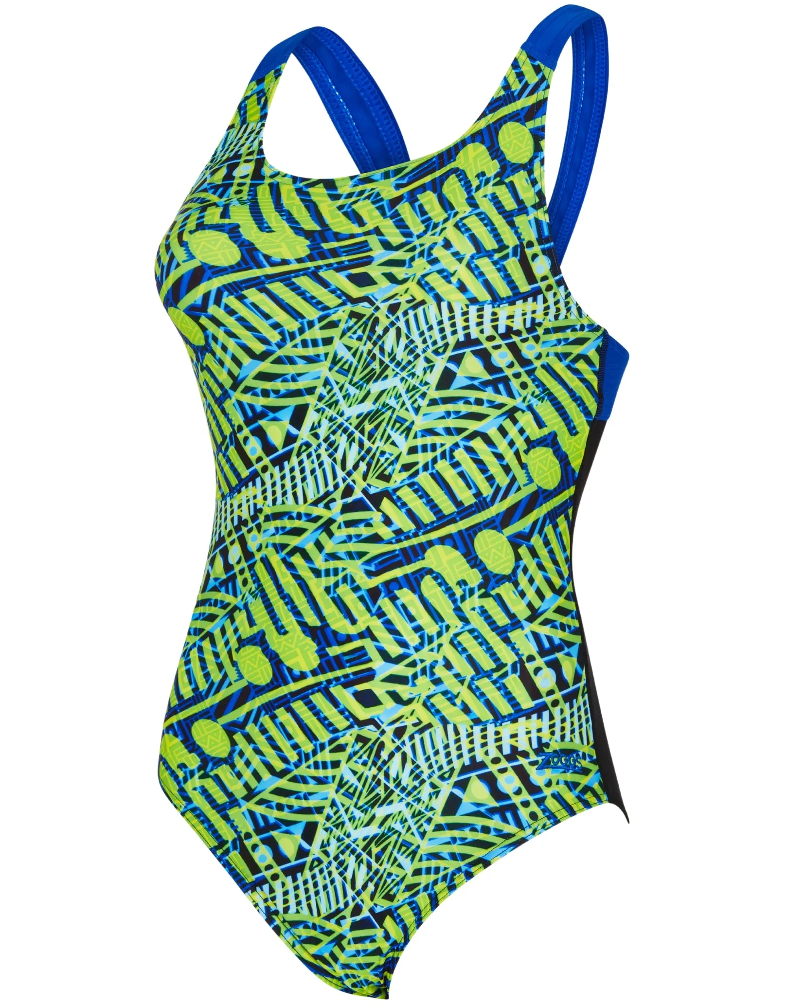 Inca Speedback Swimsuit - Green/Blue