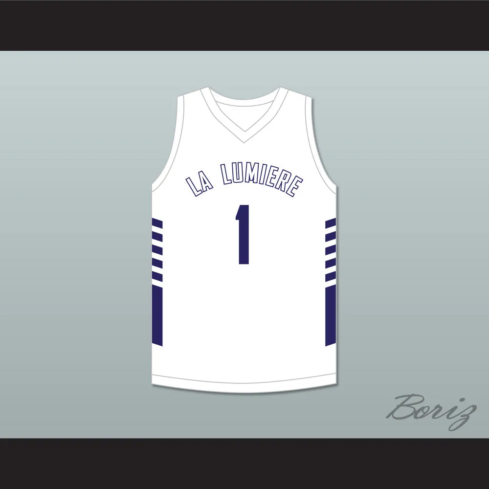 Jeremy Sochan 1 La Lumiere School Lakers White Basketball Jersey 1