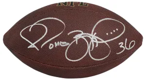 Jerome Bettis Signed Wilson Super Grip Full Size NFL Football - (SCHWARTZ COA)