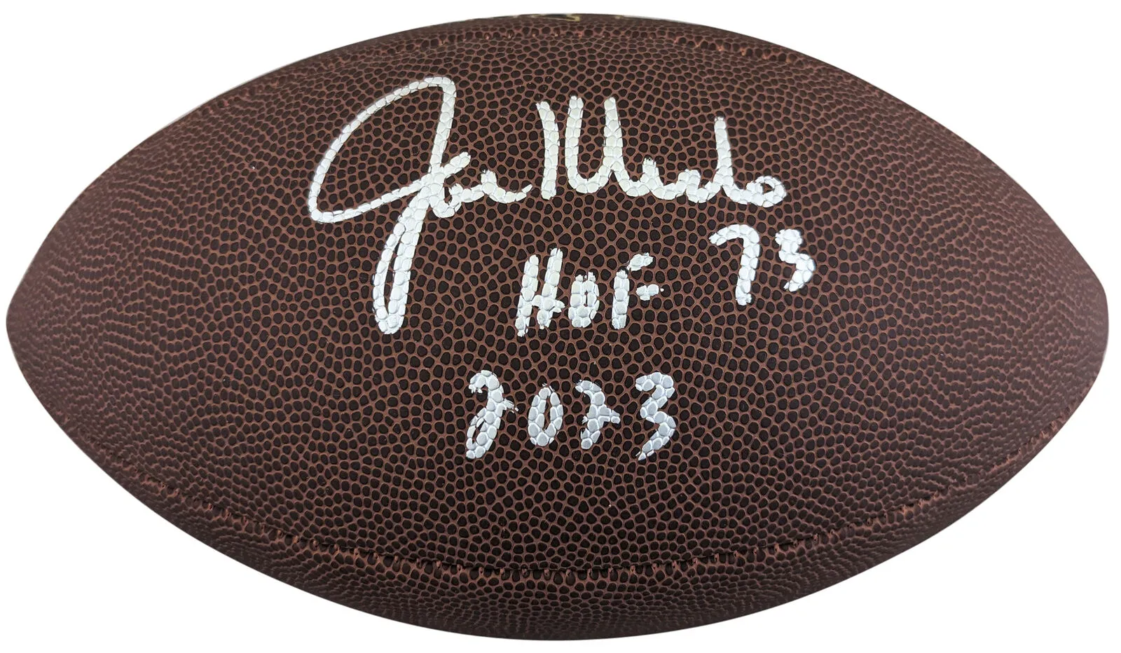 Jets Joe Klecko "HOF 23" Signed Wilson Super Grip Nfl Football BAS Witnessed