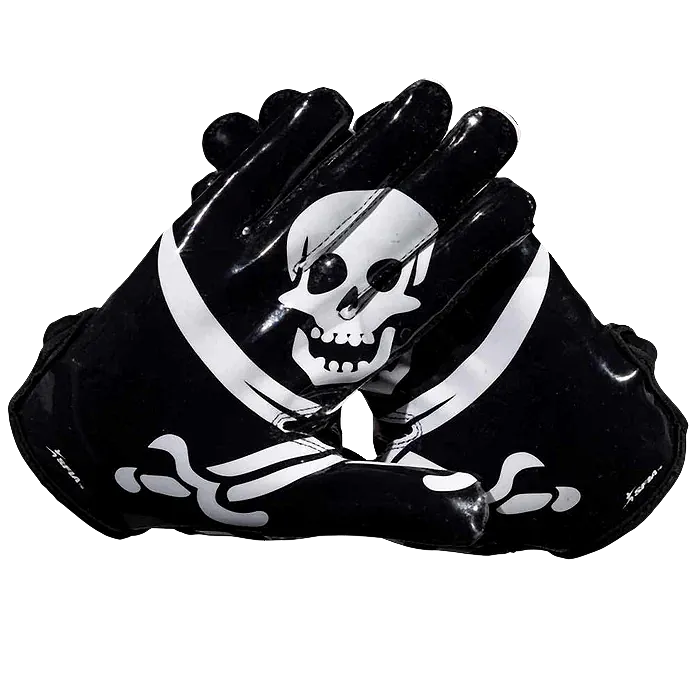 Jolly Roger Football Gloves - VPS5 by Phenom Elite