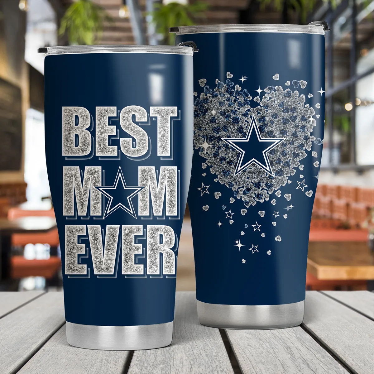 Just A Mom Who Loves Her Dallas Football Tumbler - Best Gift For Mother's Day (DLCB)