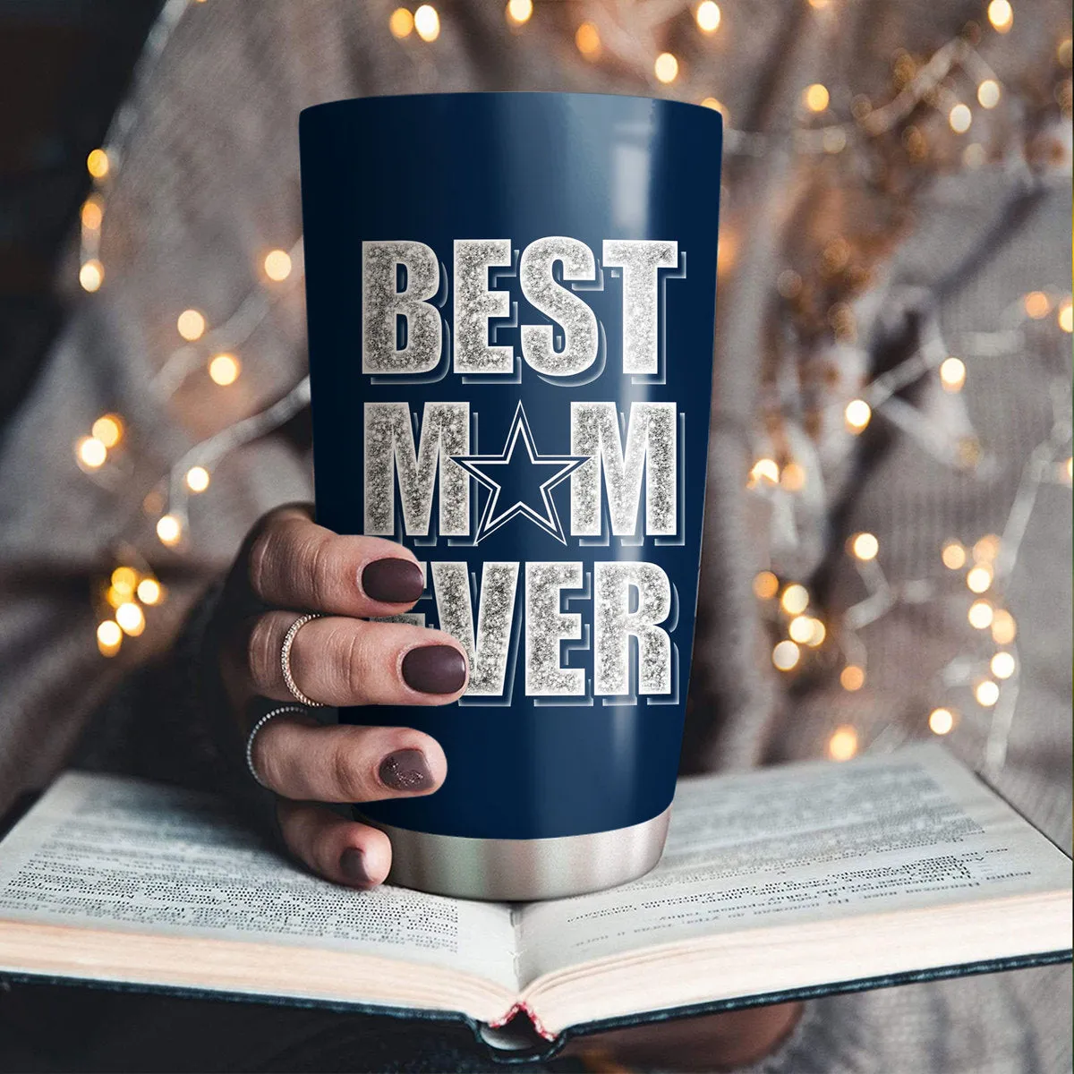 Just A Mom Who Loves Her Dallas Football Tumbler - Best Gift For Mother's Day (DLCB)