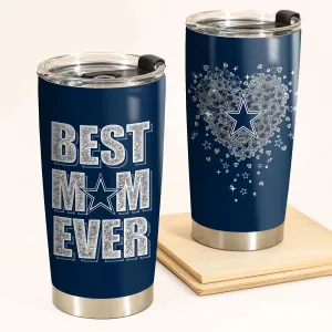 Just A Mom Who Loves Her Dallas Football Tumbler - Best Gift For Mother's Day (DLCB)