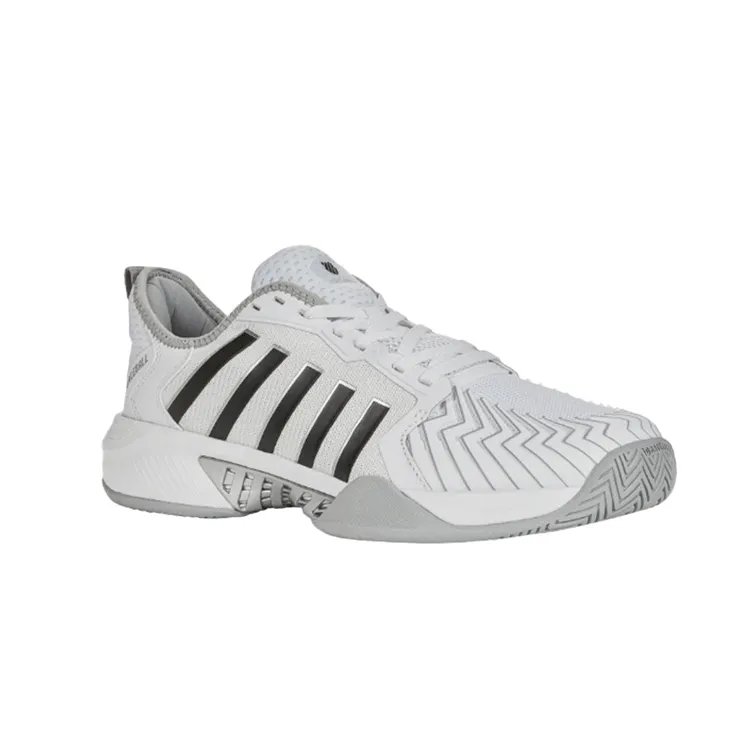K-Swiss Pickleball Supreme Men's White & Highrise Black Court Shoes