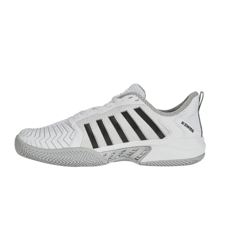 K-Swiss Pickleball Supreme Men's White & Highrise Black Court Shoes
