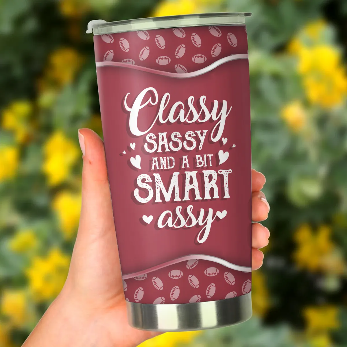 Kansas City Football Girl Tumbler