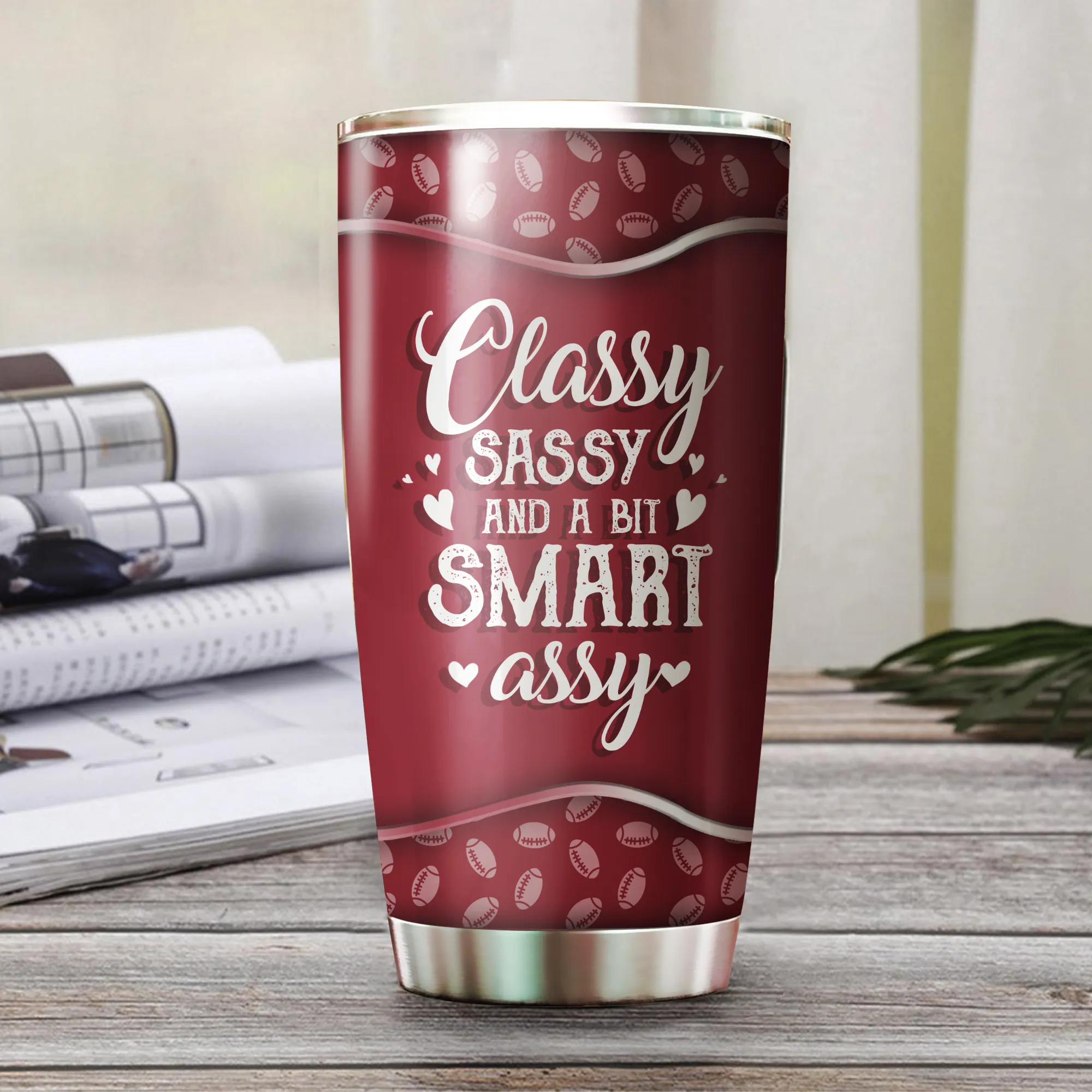 Kansas City Football Girl Tumbler