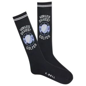 K.Bell Men's World's Okayest Golfer Active Sock