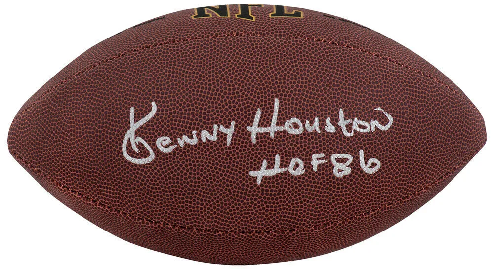 Ken Houston Signed Wilson Super Grip Full Size NFL Football w/HOF'86 - (SS COA)