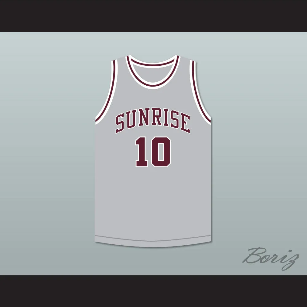 Kendall Brown 10 Sunrise Christian Academy Light Gray Basketball Jersey 1
