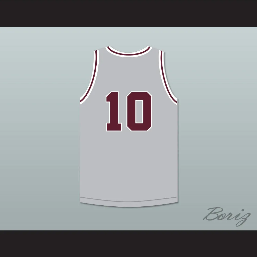 Kendall Brown 10 Sunrise Christian Academy Light Gray Basketball Jersey 1