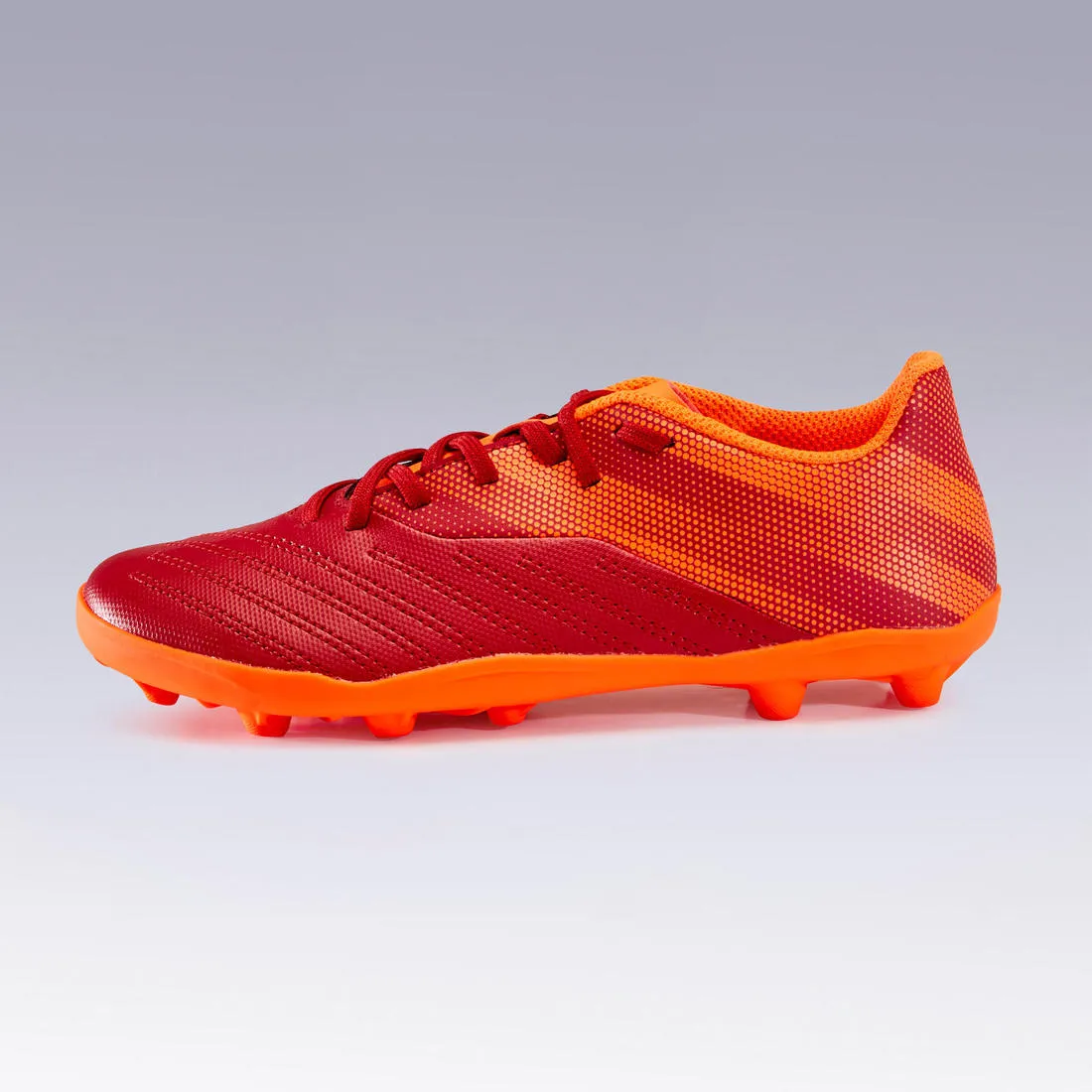 Kids' Dry Pitch Lace-Up Football Boots Agility 140 FG - Blue/Yellow